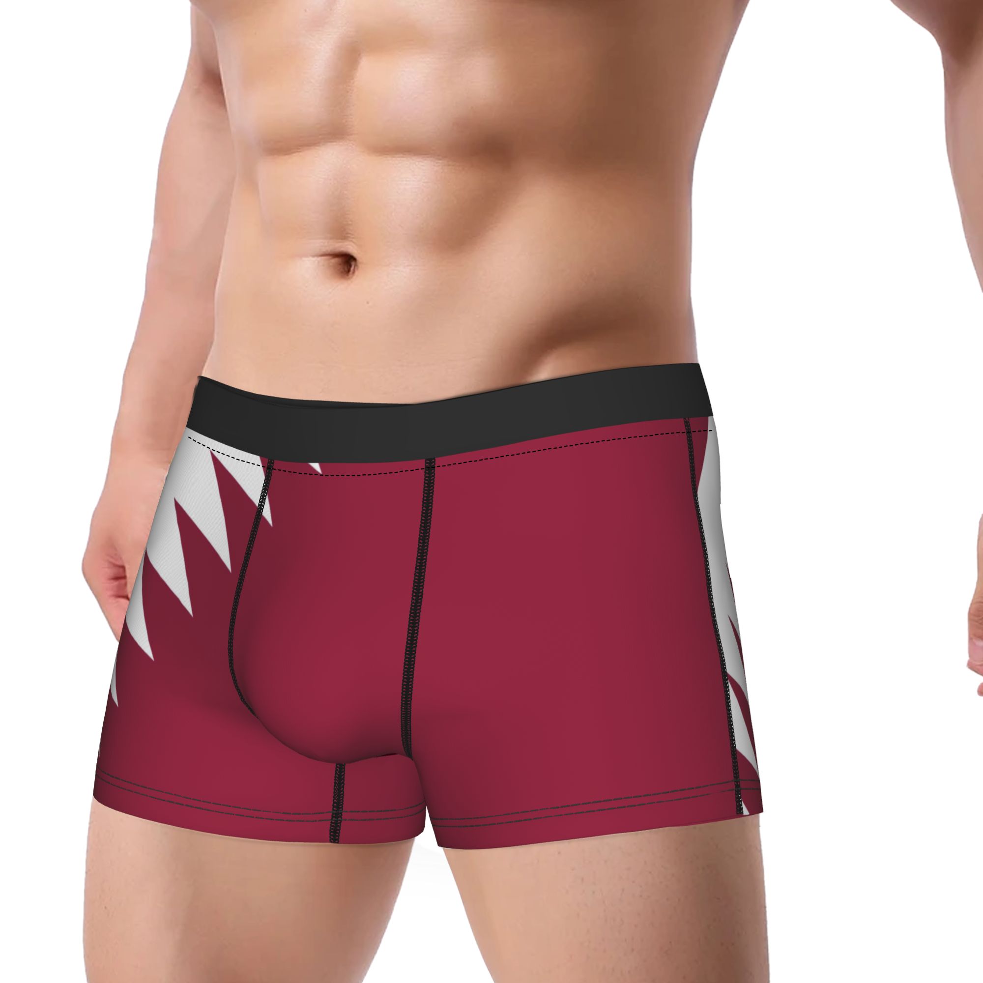 Qatar Flag Emblem Underwear  N - 3D Printing Qatar 评论和价格