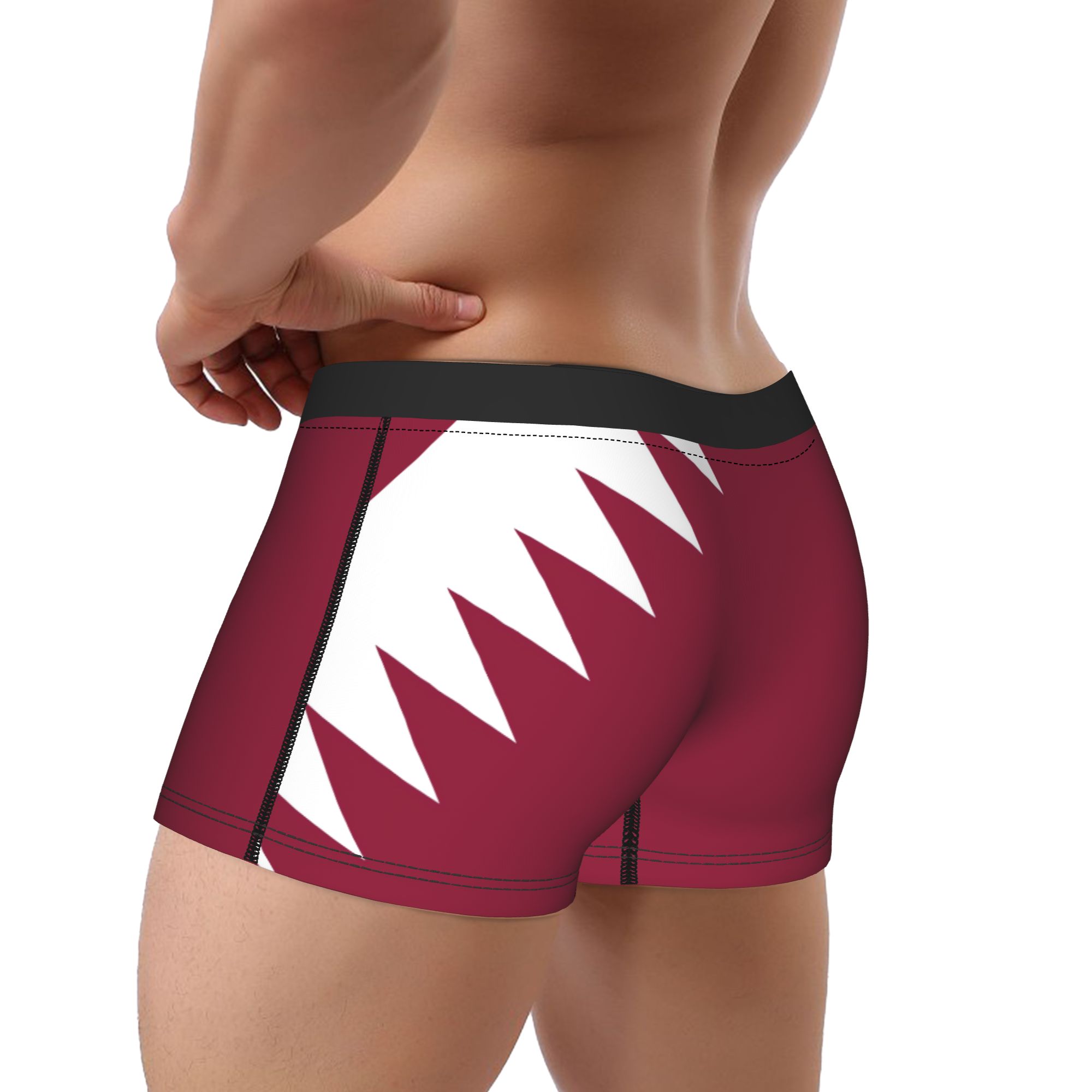 Qatar Flag Emblem Underwear  N - 3D Printing Qatar 评论和价格