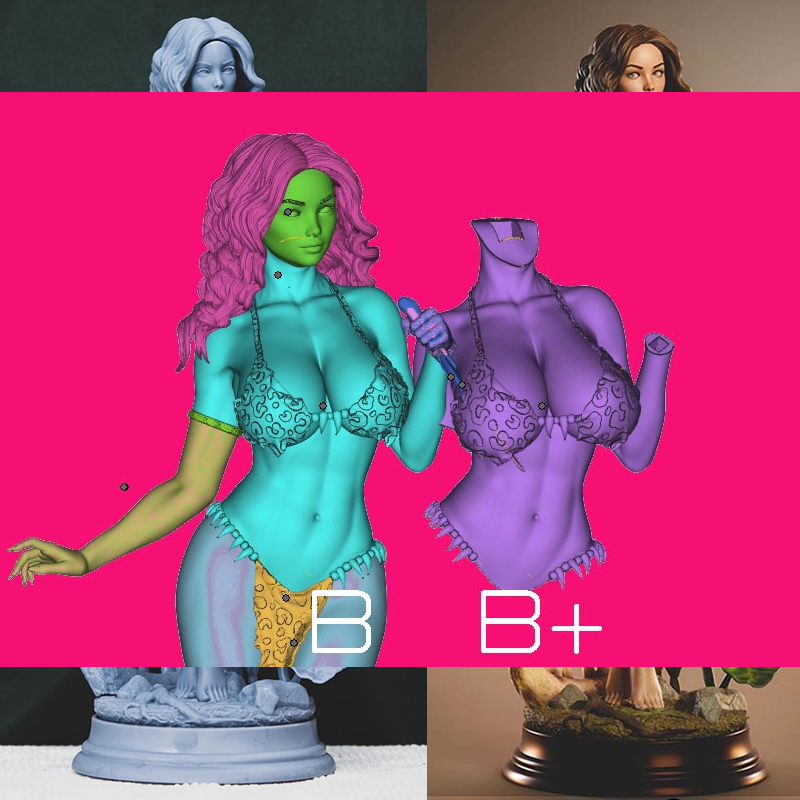 3 Styles Origi Character  6083 - 3D Printing Abs 评论和价格