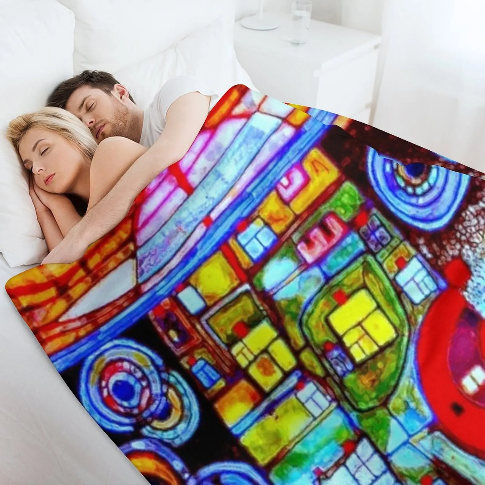 Qatar 813 neon Throw Blanket W - 3D Printing Qatar 评论和价格
