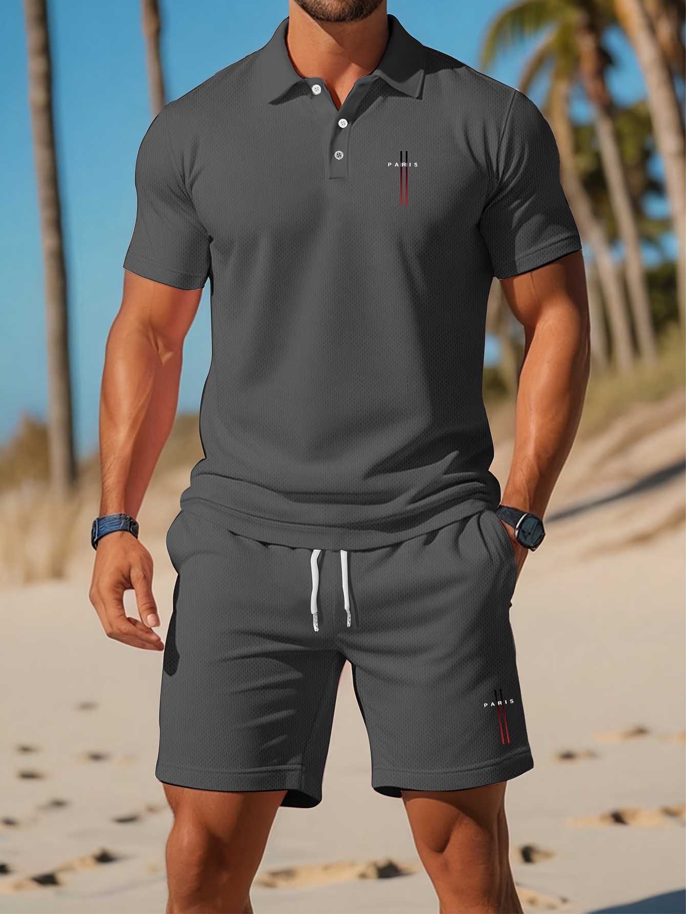 2026 Summer Men's Polo Shirt S - 3D Printing Drawing 评论和价格