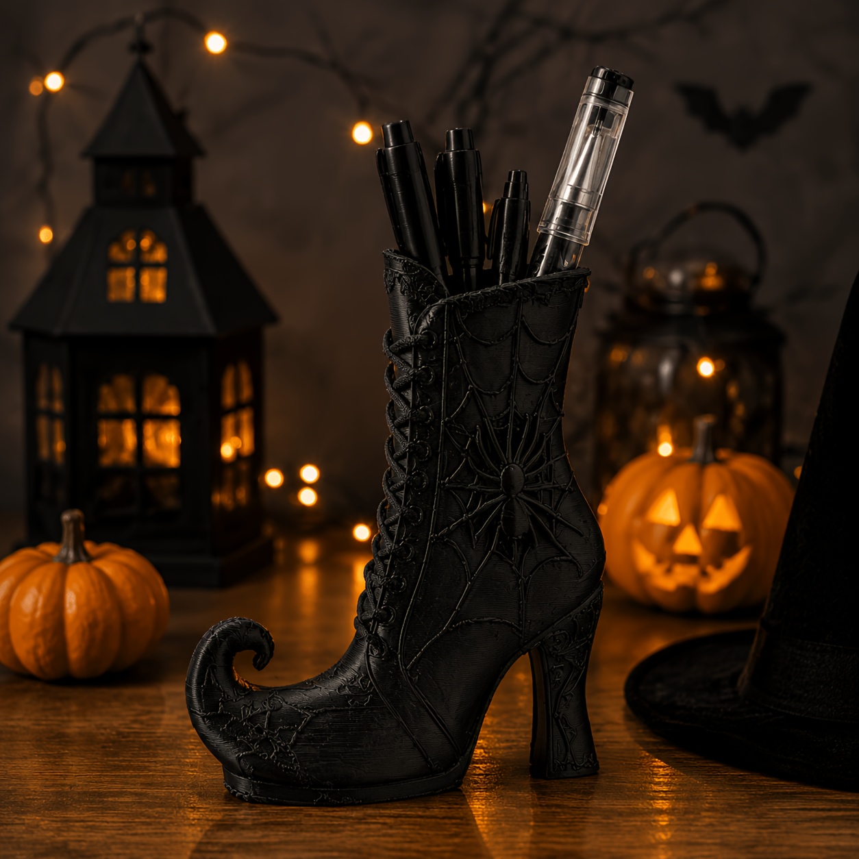 Gothic Witch Boot Pen Holder w - 3D Printing Pen For Adults 评论和价格