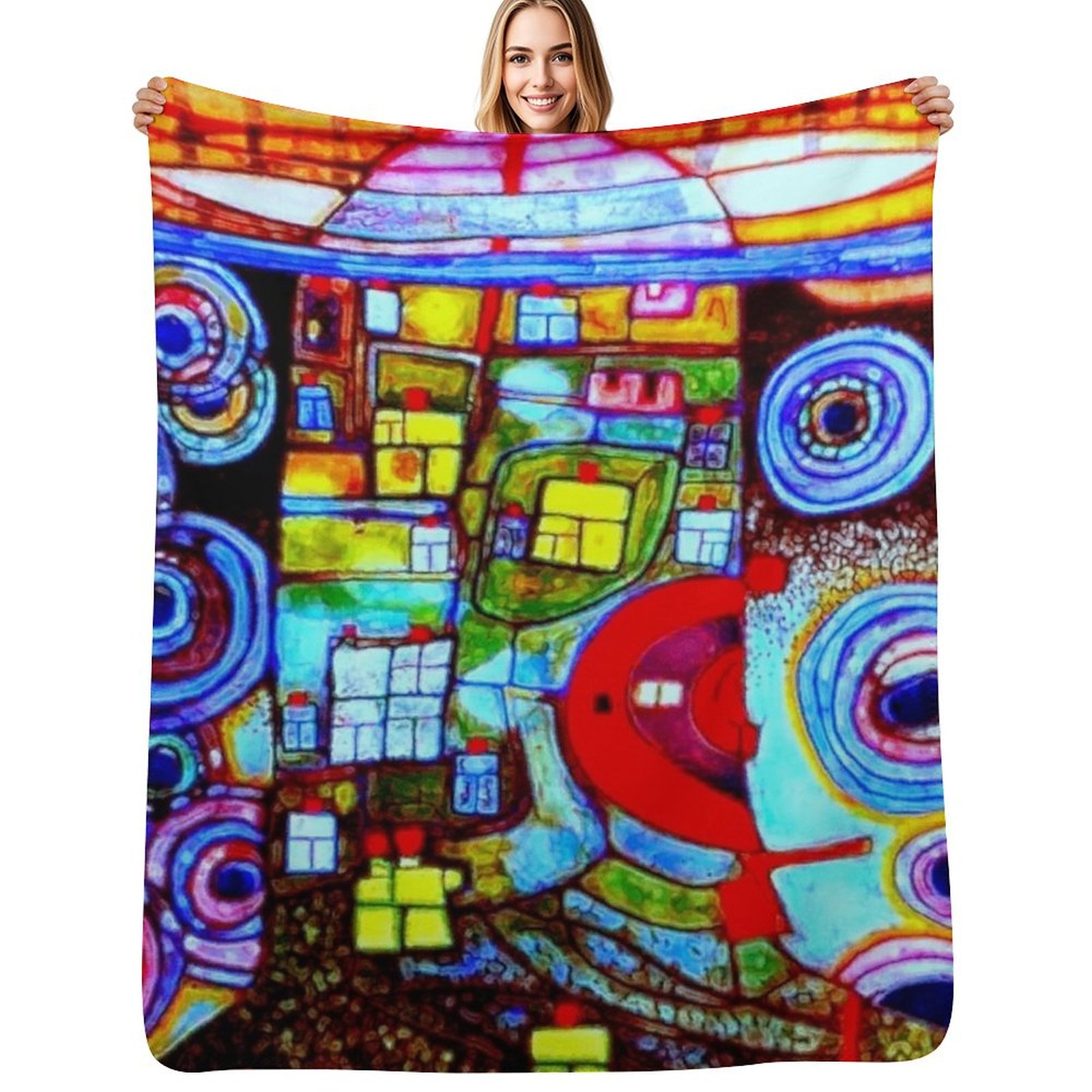 Qatar 813 neon Throw Blanket S - 3D Printing Qatar 评论和价格