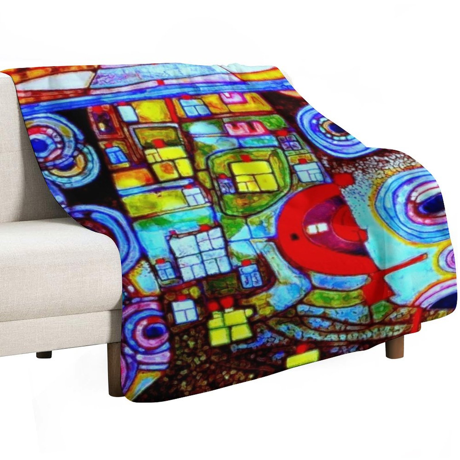 Qatar 813 neon Throw Blanket S - 3D Printing Qatar 评论和价格