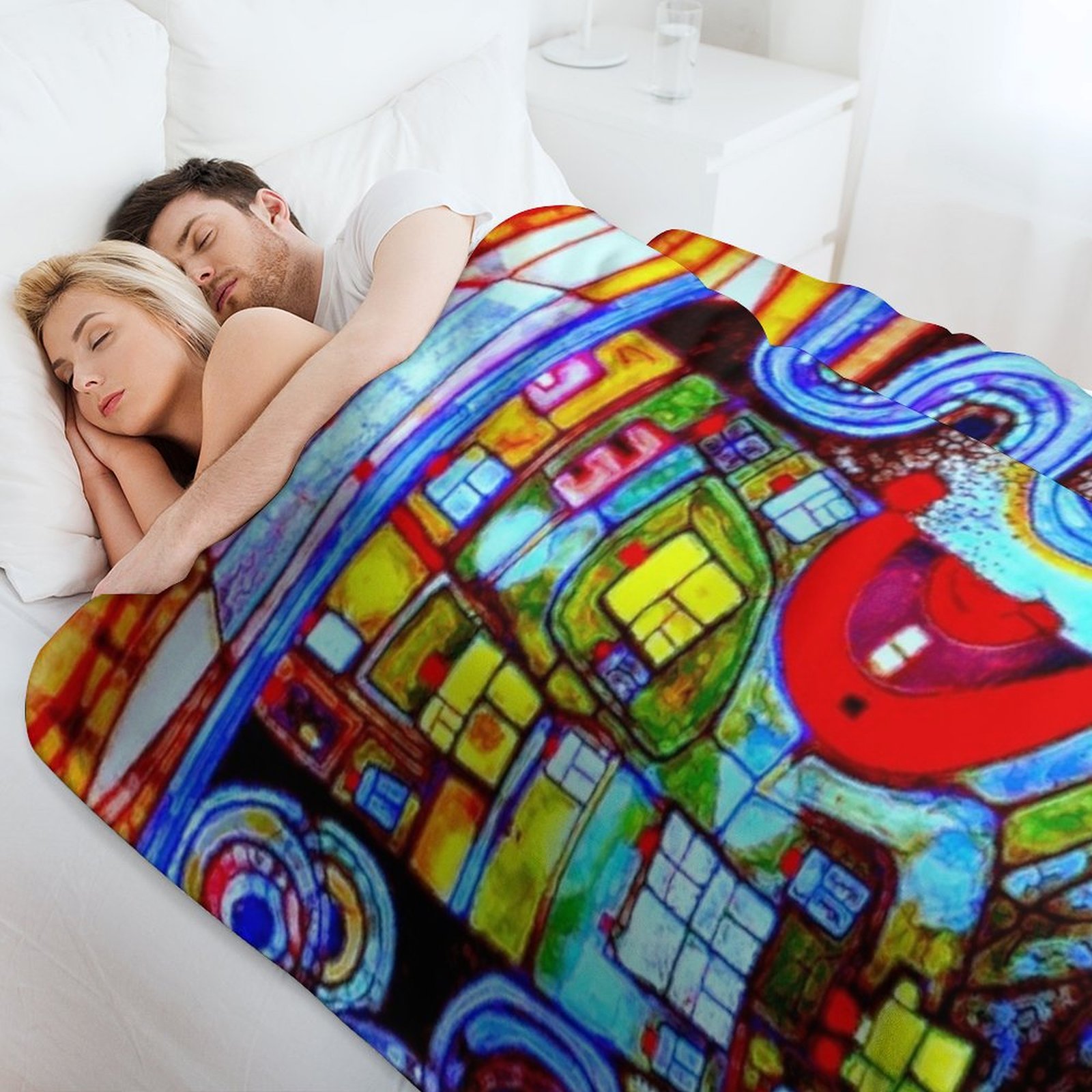 Qatar 813 neon Throw Blanket S - 3D Printing Qatar 评论和价格