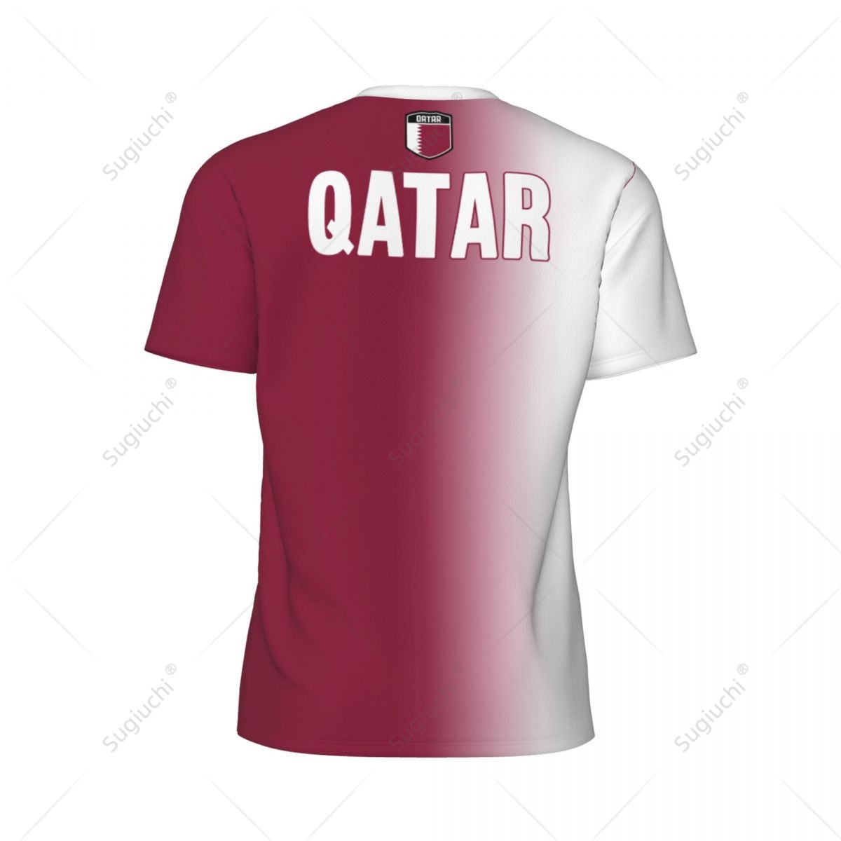 Sports Mesh T-shirt Qatar Flag - 3D Printing Qatar 评论和价格