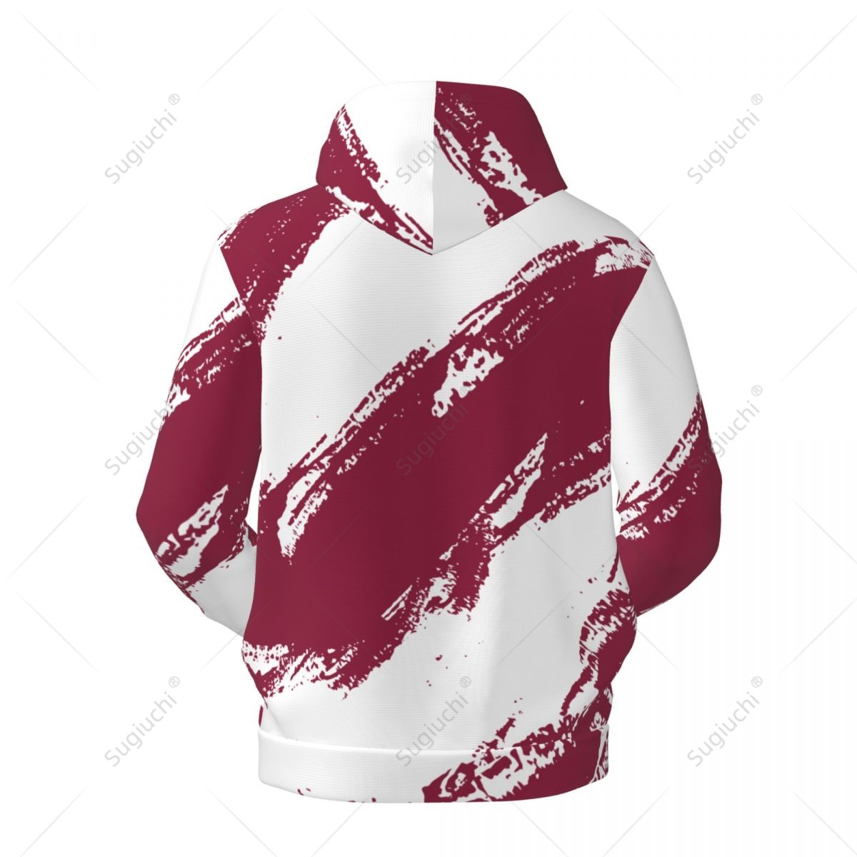 Unisex Qatar Flag Color Hoodie - 3D Printing Qatar 评论和价格