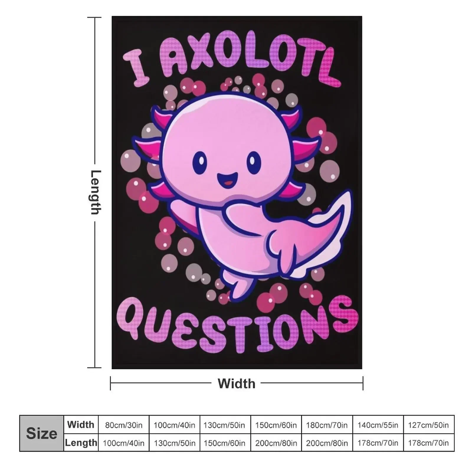 i axolotl questions Throw Blan - 3D Printing Question 评论和价格