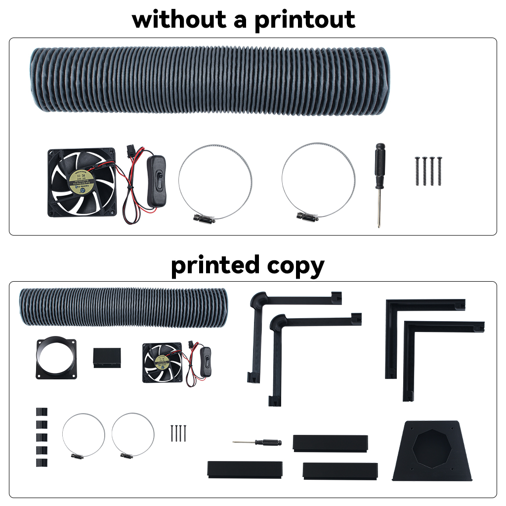 External Exhaust Fan Kit for B - 3D Printing Abs 评论和价格
