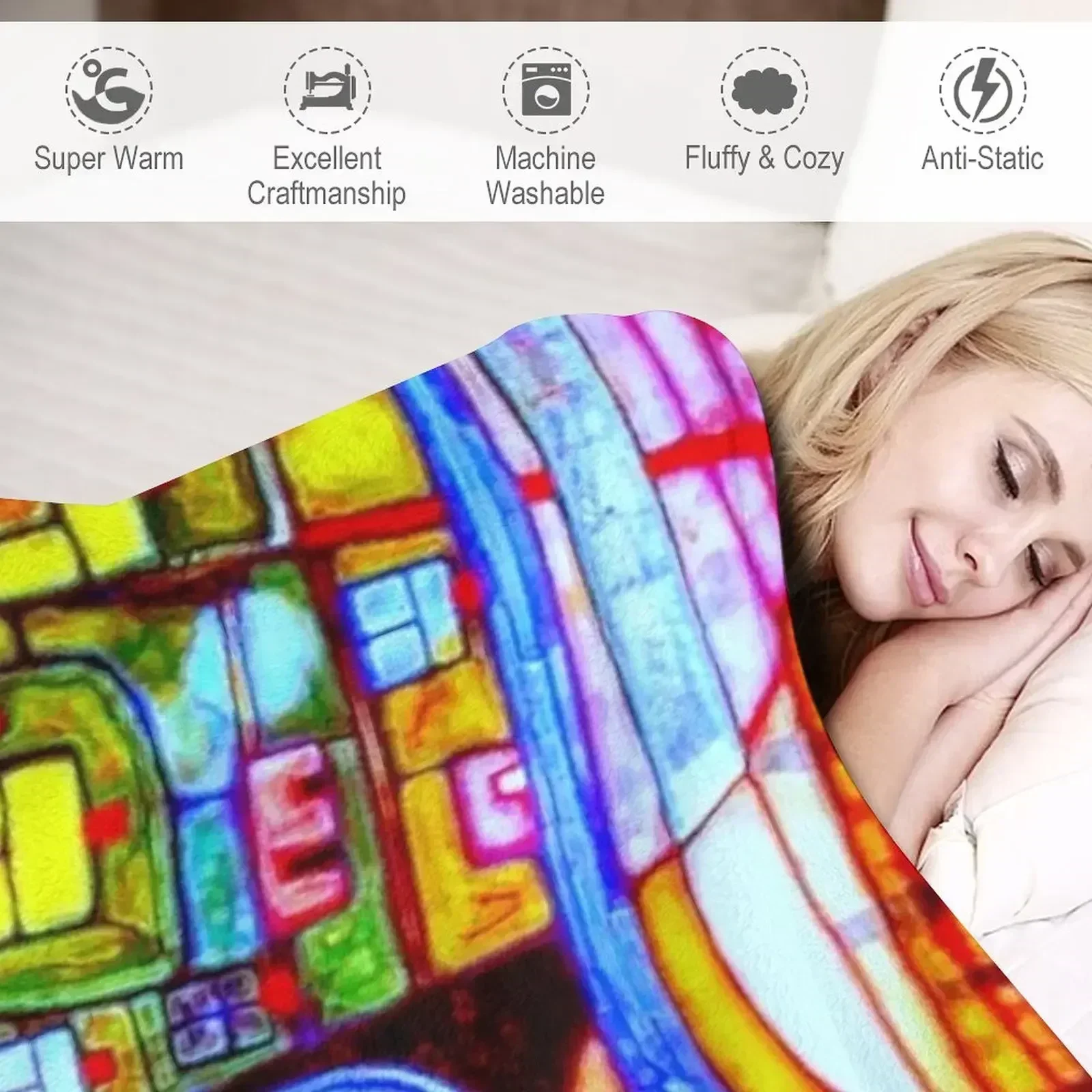 Qatar 813 neon Throw Blanket L - 3D Printing Qatar 评论和价格